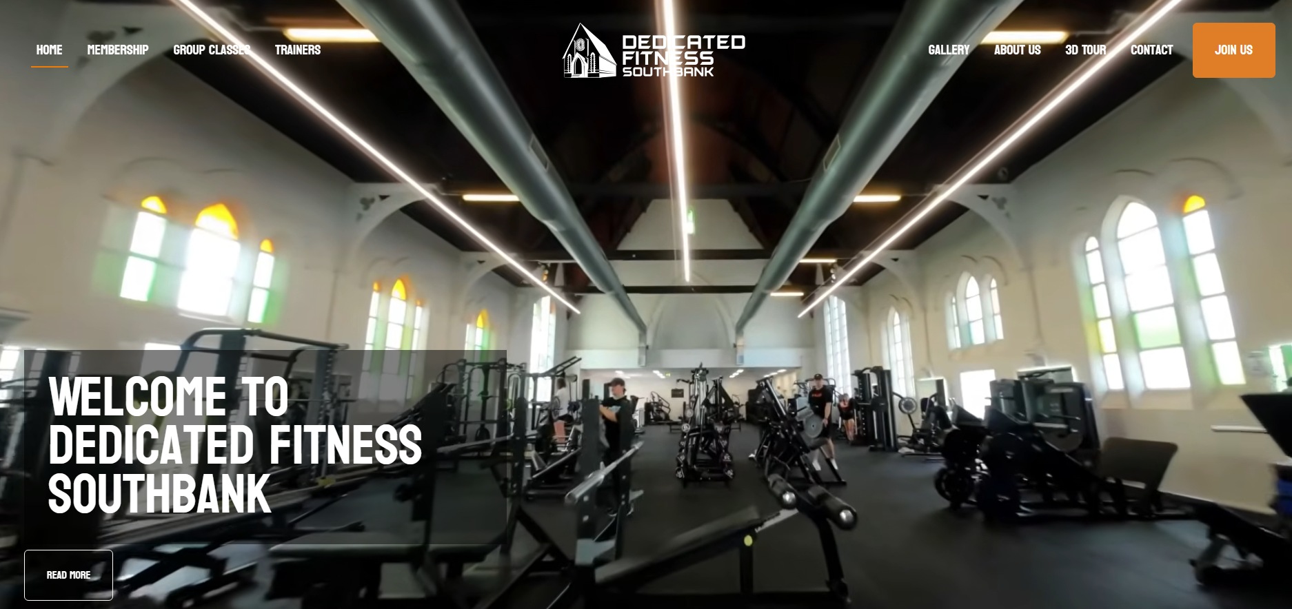 Dedicated Fitness website preview